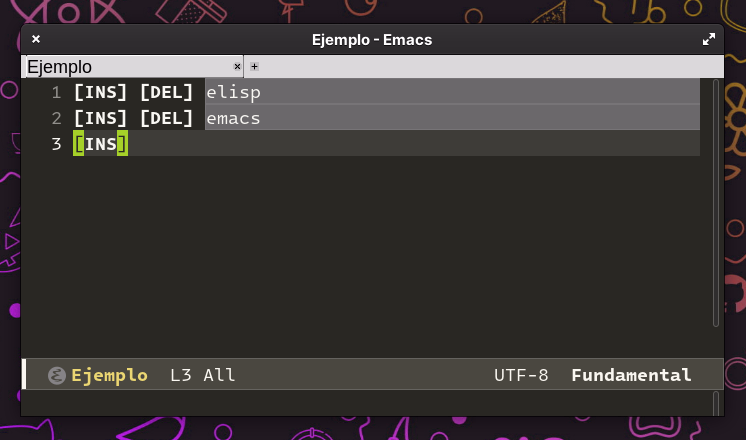Editable list ejemplo